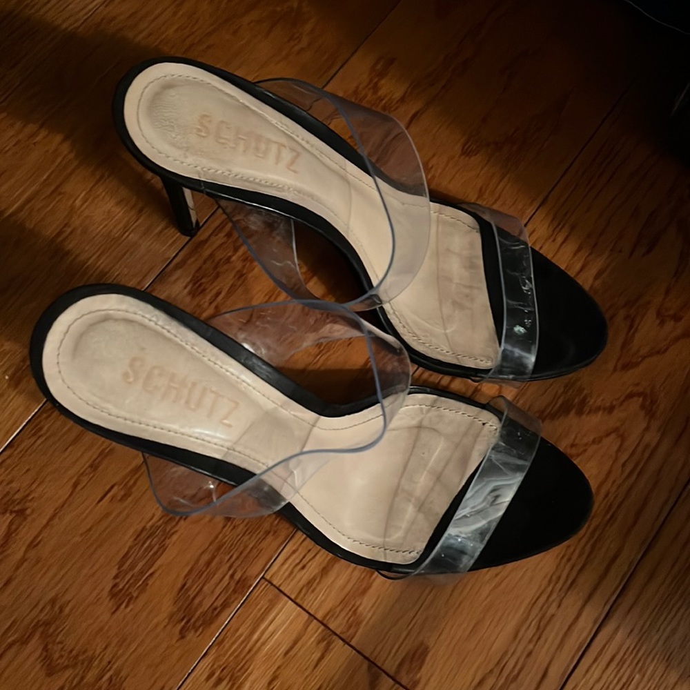 Clear heels